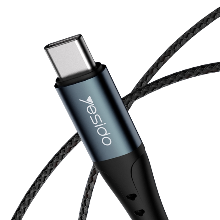 Yesido CA62 Aluminum Aloy USB to Type-C Braided Data Cable - 1.2M  for sale in Egypt from Games2Egypt