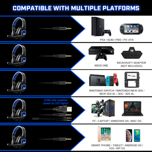EKSA T8 Wired Gaming Headset - Blue  for sale in Egypt from Games2Egypt