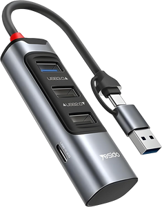 Yesido HB19 6 in 1 Hub Adapter USB Docking Station   for sale in Egypt from Games2Egypt