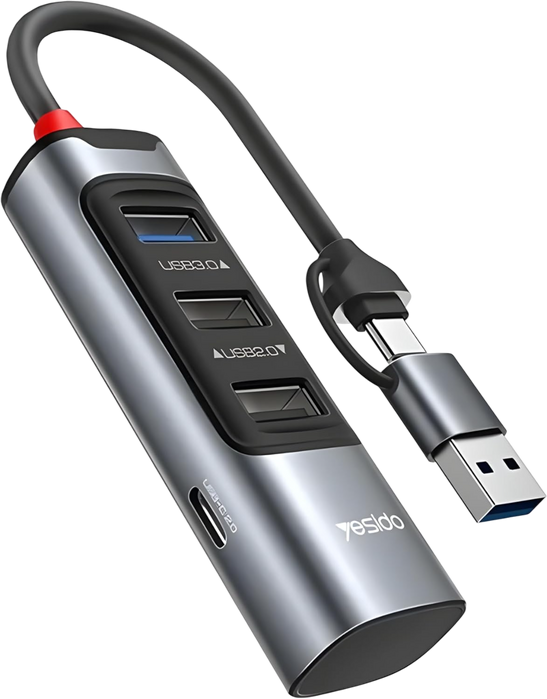 Yesido HB19 6 in 1 Hub Adapter USB Docking Station   for sale in Egypt from Games2Egypt