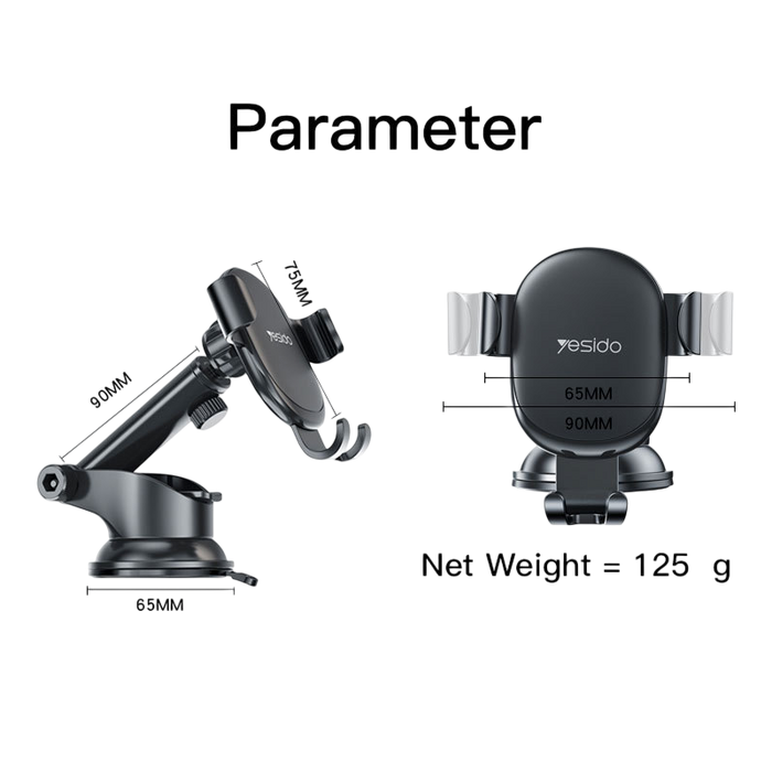 Yesido C120 Telescopic Car Phone Holder  for sale in Egypt from Games2Egypt