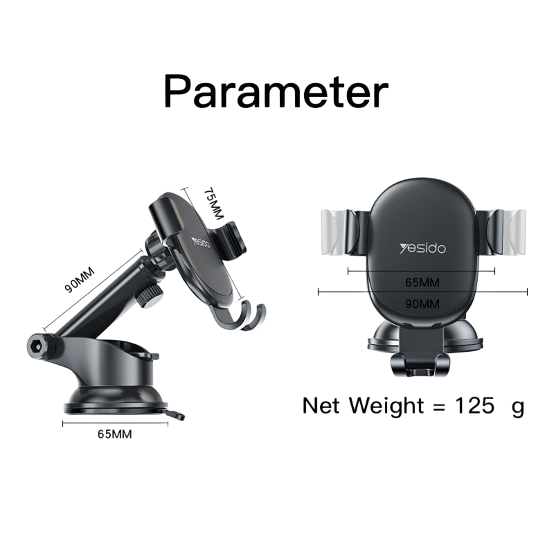 Yesido C120 Telescopic Car Phone Holder – image 3