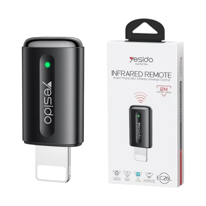Yesido EC26L Infrared Remote Control Lightning IR Adapter  for sale in Egypt from Games2Egypt