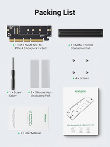 يوجرين كارت توسعة PCIe 4.0 (X16) إلى M.2 NVMe  للبيع في مصر من خلال Games2Egypt
