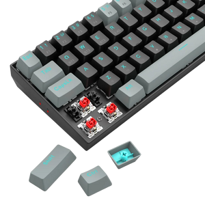 Redragon K662 Gwern Wireless Gaming Mechanical Keyboard - Red Switch - Black/Grey  for sale in Egypt from Games2Egypt