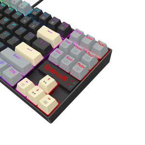 Redragon K552-LGY KUMARA Rainbow Wired Mechanical Gaming Keyboard - Red Switch - Black/Grey  for sale in Egypt from Games2Egypt