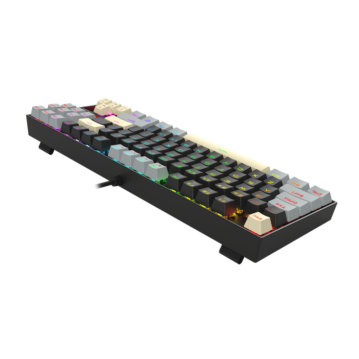 Redragon K552-LGY KUMARA Rainbow Wired Mechanical Gaming Keyboard - Red Switch - Black/Grey  for sale in Egypt from Games2Egypt