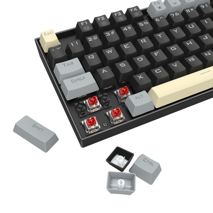 Redragon K552-LGY KUMARA Rainbow Wired Mechanical Gaming Keyboard - Red Switch - Black/Grey  for sale in Egypt from Games2Egypt