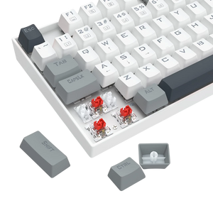 Redragon K552-WGL KUMARA Rainbow Wired Mechanical Gaming Keyboard - Red Switch - White/Gray  for sale in Egypt from Games2Egypt