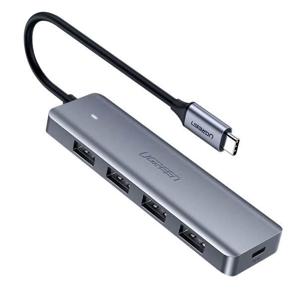 يوجرين USB 3.0 إلى هاب 4 منافذ USB 3.0 مع مزوّد طاقة USB-C (5-في-1)  للبيع في مصر من خلال Games2Egypt