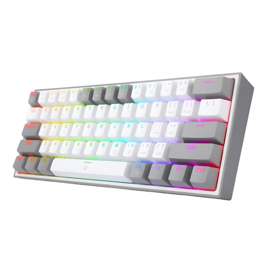 Redragon K616 Fizz Pro RGB 60% Wireless Gaming Mechanical Keyboard – Red Switches - Grey/White – image 3