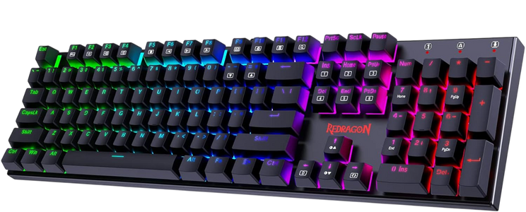 Redragon K565E Rudra Rainbow Mechanical Wired Gaming Keyboard - Blue Switch  for sale in Egypt from Games2Egypt