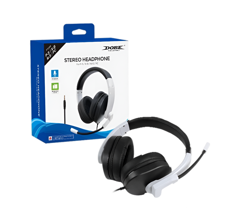 DOBE TY-1802 Stereo Wired Gaming Headphone - White  for sale in Egypt from Games2Egypt