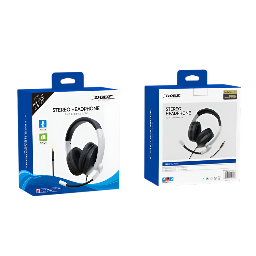 DOBE TY-1802 Stereo Wired Gaming Headphone - White – image 6