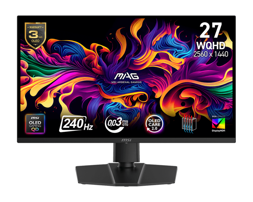 MSI MAG 273QP QD-OLED X24 – 27 Inch WQHD 240Hz - Gaming Monitor   for sale in Egypt from Games2Egypt