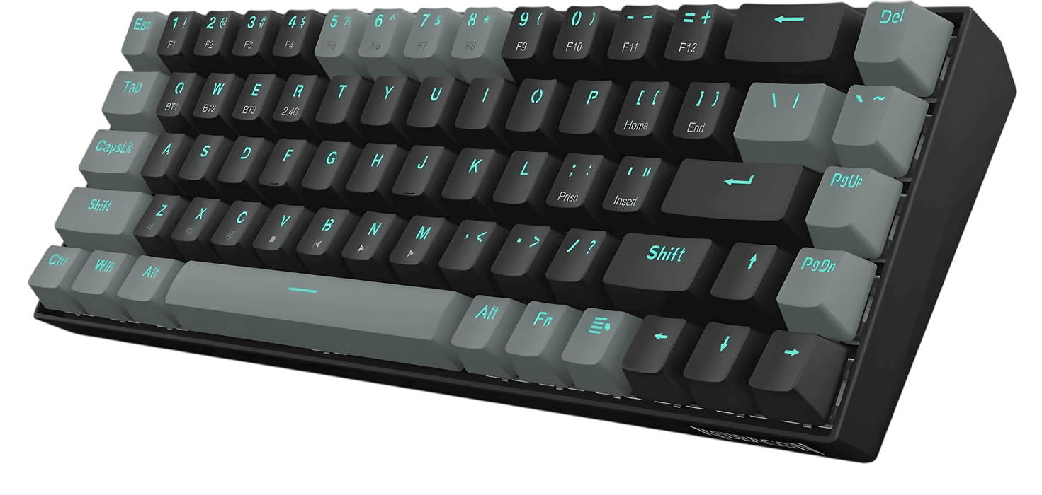 Redragon K662 Gwern Wireless Gaming Mechanical Keyboard - Red Switch - Black/Grey  for sale in Egypt from Games2Egypt