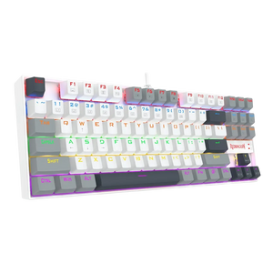 Redragon K552-WGL KUMARA Rainbow Wired Mechanical Gaming Keyboard - Red Switch - White/Gray  for sale in Egypt from Games2Egypt