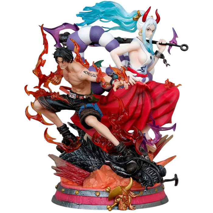 One Piece - Yamato & Ace - Divine Wolf & Fire Fist - Figure  for sale in Egypt from Games2Egypt