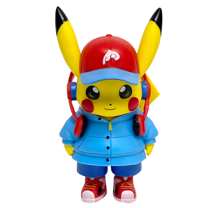 Pokemon - Pikachu Red Cap & Blue Hoodie - Mini Figure