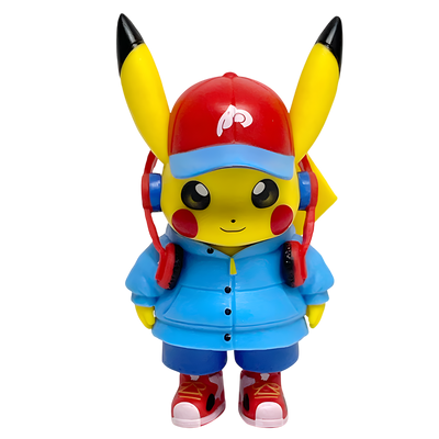 Pokemon - Pikachu Red Cap & Blue Hoodie - Mini Figure