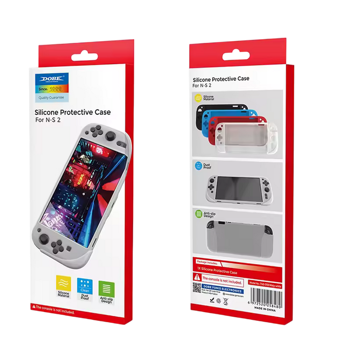 Dobe TNS-3158 Silicone Protective Case for Switch 2 - White  for sale in Egypt from Games2Egypt