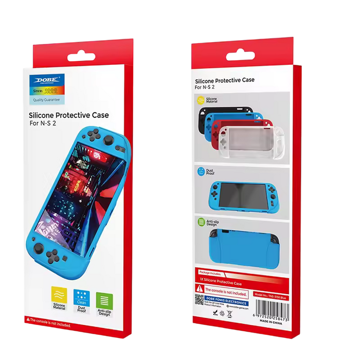 Dobe TNS-3158 Silicone Protective Case for Switch 2 - Blue  for sale in Egypt from Games2Egypt
