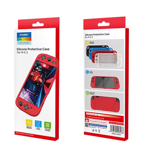 Dobe TNS-3158 Silicone Protective Case for Switch 2 - Red -  for sale in Egypt from Games2Egypt