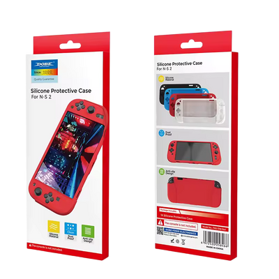 Dobe TNS-3158 Silicone Protective Case for Switch 2 - Red