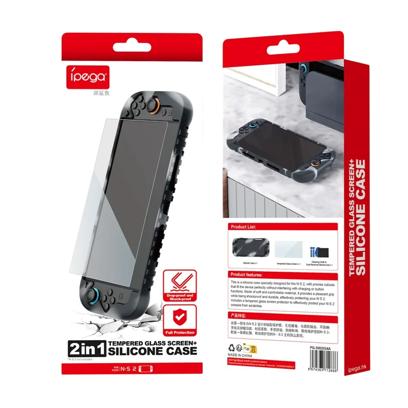 IPEGA PG-SW2024A Silicone Cover & Glass Screen Protector Switch 2 – image 5
