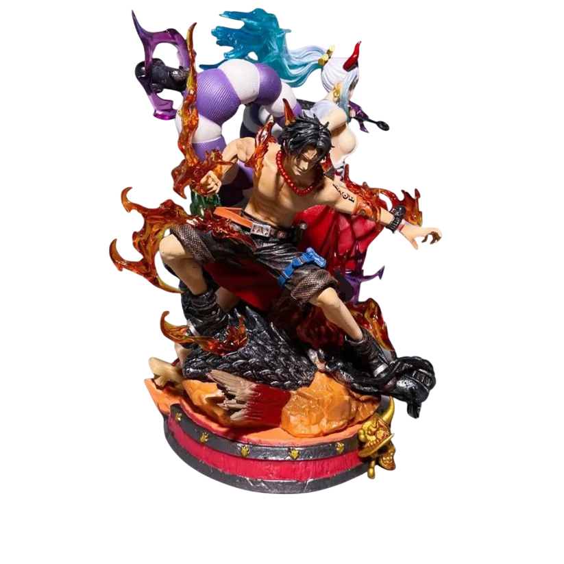 One Piece - Yamato & Ace - Divine Wolf & Fire Fist - Figure – image 3