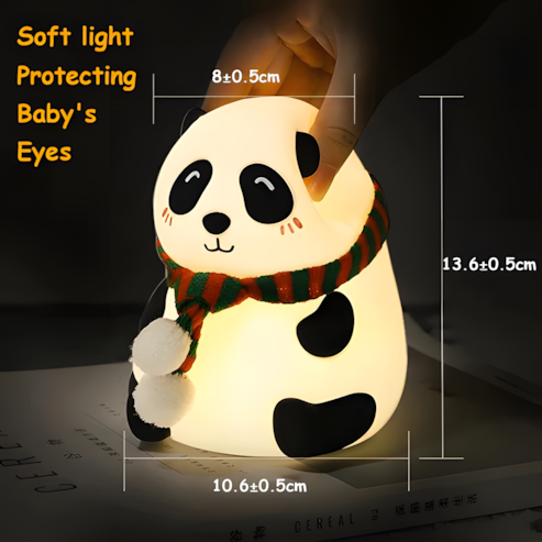 Cute & Fun Panda - Rechargeable Silicone Night Light & Lamp  for sale in Egypt from Games2Egypt