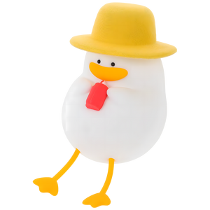 Cute & Fun Duck - Rechargeable Silicone Night Light & Lamp  for sale in Egypt from Games2Egypt