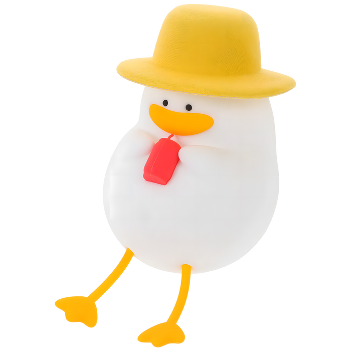 Cute & Fun Duck - Rechargeable Silicone Night Light & Lamp  for sale in Egypt from Games2Egypt