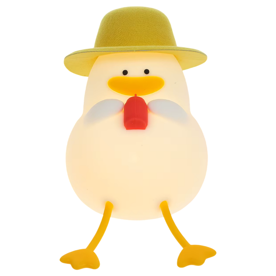 Cute & Fun Duck - Rechargeable Silicone Night Light & Lamp