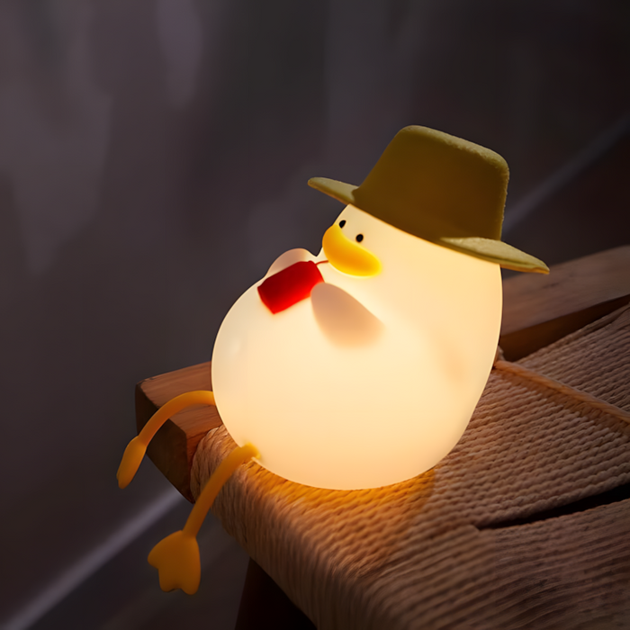 Cute & Fun Duck - Rechargeable Silicone Night Light & Lamp  for sale in Egypt from Games2Egypt