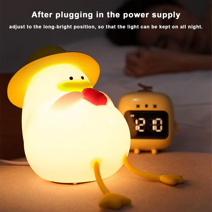 Cute & Fun Duck - Rechargeable Silicone Night Light & Lamp  for sale in Egypt from Games2Egypt