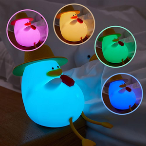Cute & Fun Duck - Rechargeable Silicone Night Light & Lamp  for sale in Egypt from Games2Egypt