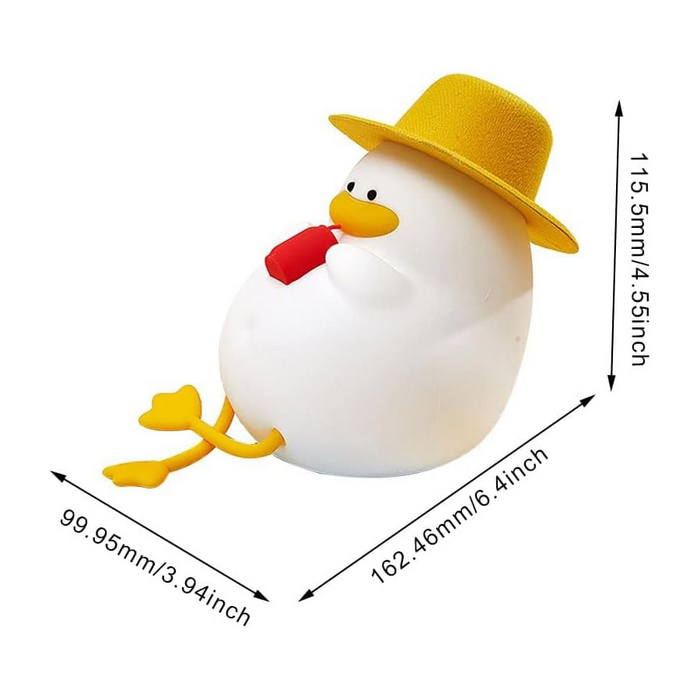 Cute & Fun Duck - Rechargeable Silicone Night Light & Lamp  for sale in Egypt from Games2Egypt
