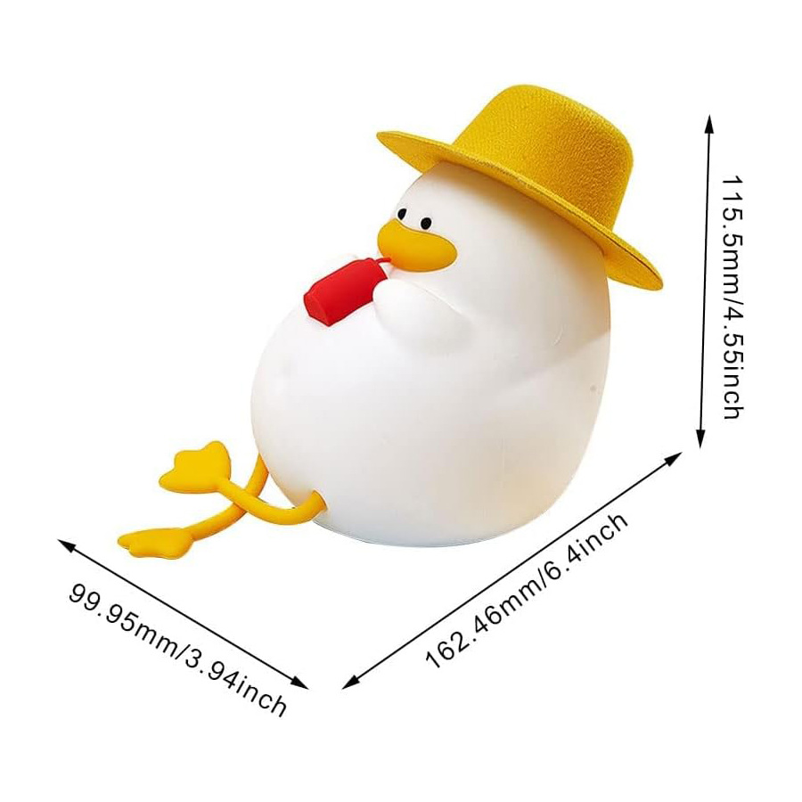 Cute & Fun Duck - Rechargeable Silicone Night Light & Lamp – image 8