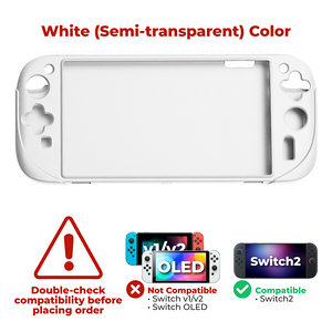 Dobe TNS-3158 Silicone Protective Case for Switch 2 - White  for sale in Egypt from Games2Egypt