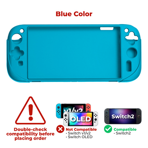 Dobe TNS-3158 Silicone Protective Case for Switch 2 - Blue  for sale in Egypt from Games2Egypt