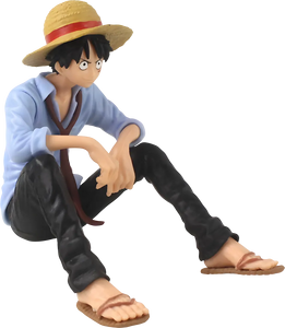 One Piece – Luffy Sitting - Blue Shirt - Figure  for sale in Egypt from Games2Egypt