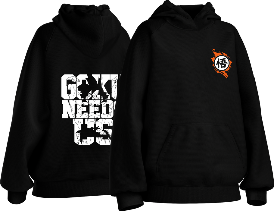 Goku Needs Us – Dragon Ball Kids Hoodie  for sale in Egypt from Games2Egypt
