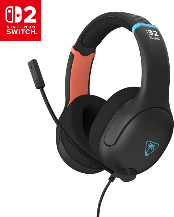 Turtle Beach Airlite Fit Wired Gaming Headset for Switch - Charcoal Blue/Red  for sale in Egypt from Games2Egypt