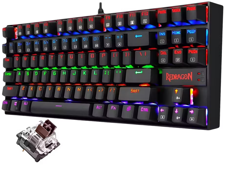 Redragon K552 KUMARA RGB Mechanical Gaming Keyboard - Brown Switch   for sale in Egypt from Games2Egypt