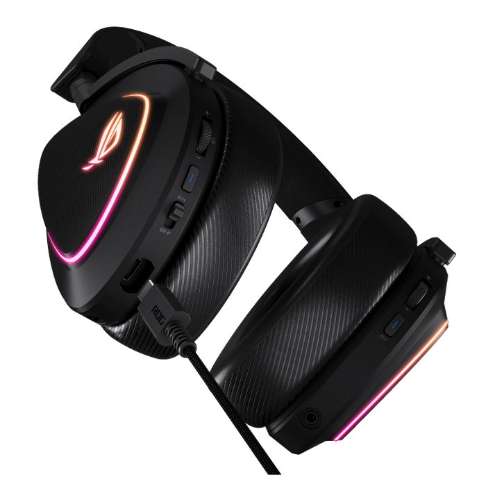 ASUS ROG Delta II Tri-mode RGB Wireless Gaming Headset - Black  for sale in Egypt from Games2Egypt