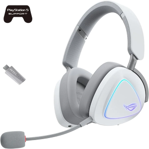 ASUS ROG Delta II Tri-mode RGB Wireless Gaming Headset - White -  for sale in Egypt from Games2Egypt