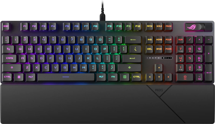 ASUS ROG Strix Scope II RX RGB Wired Optical Mechanical Gaming Keyboard Red switches - Black