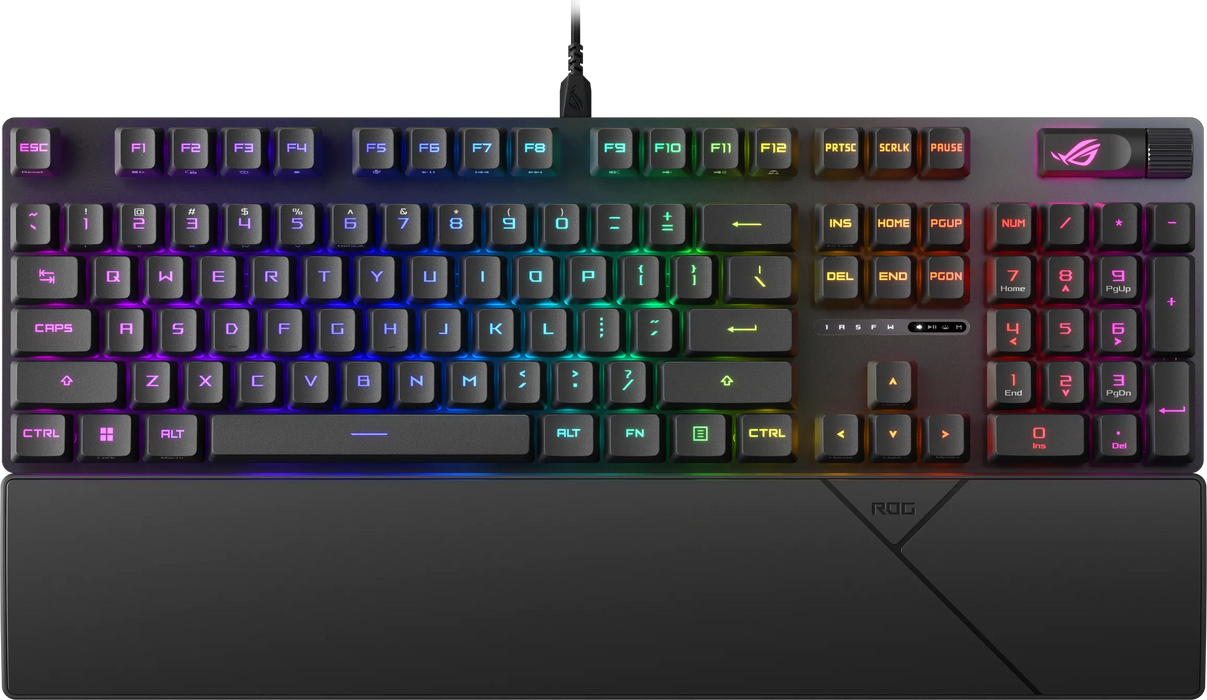 إيه سوس روج ستريكس سكوب 2 آر إكس كيبورد جيمينج ميكانيكال RGB سلكي بمفاتيح ضوئية سويتش أحمر – أسود  للبيع في مصر من خلال Games2Egypt