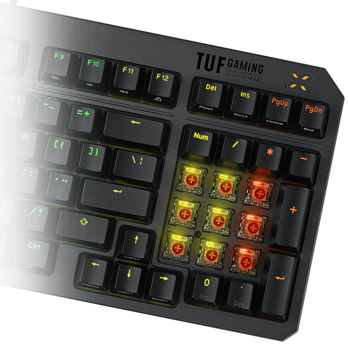 أسوس توف جيمينج K3 جيل تاني كيبورد ميكانيكال 97 زر أر جي بي - أسود  للبيع في مصر من خلال Games2Egypt